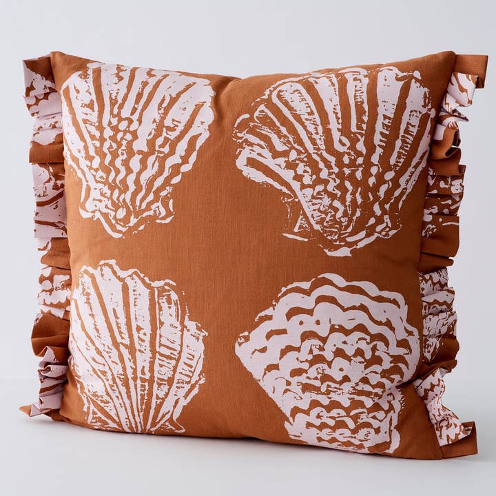 Pilgrim Cushion | Terracotta for wholesale by Stoff Studios