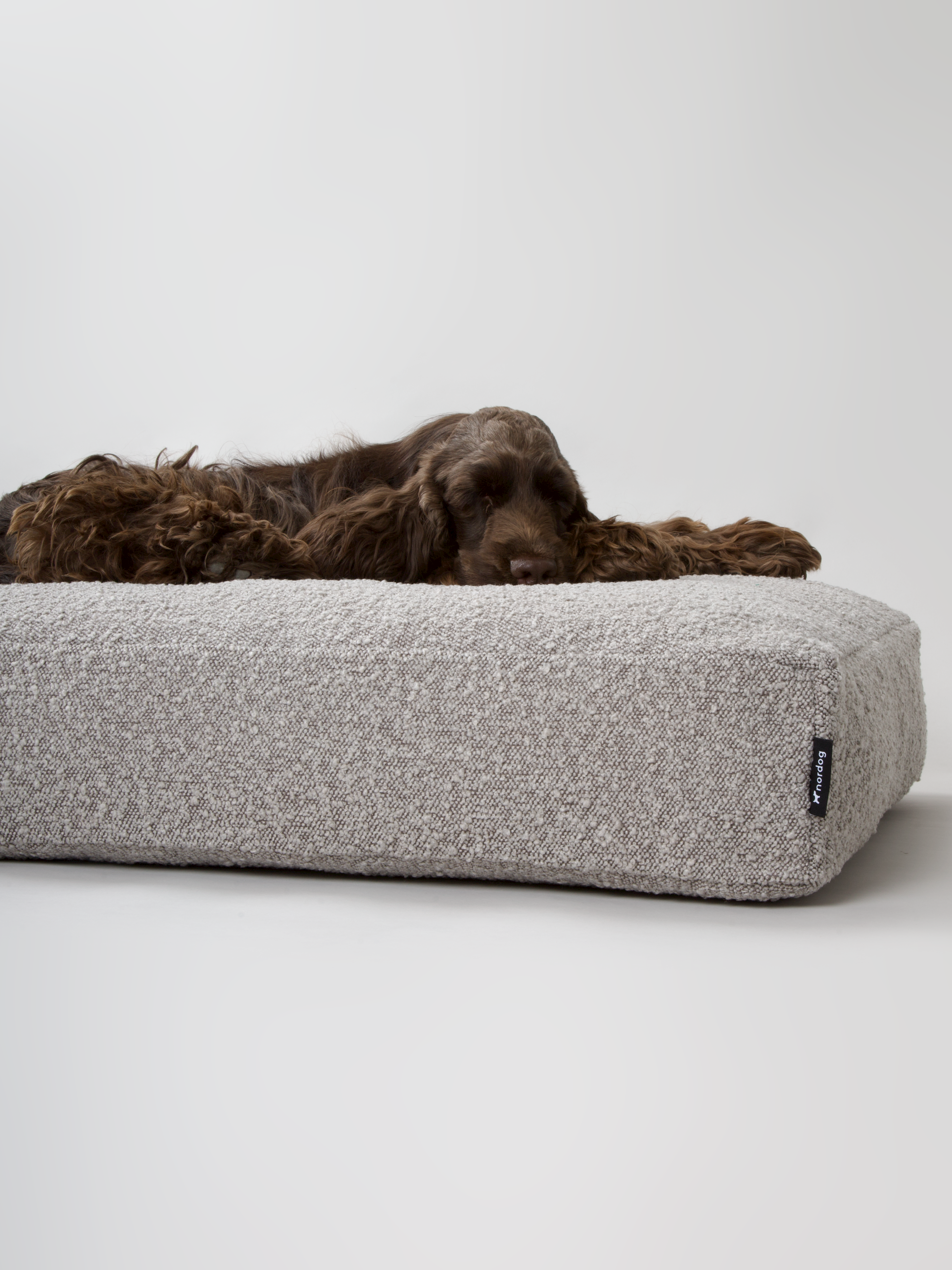 Nordog – cama - Cão por atacado – Almofada para cachorro BILLY em bouclé taupe2