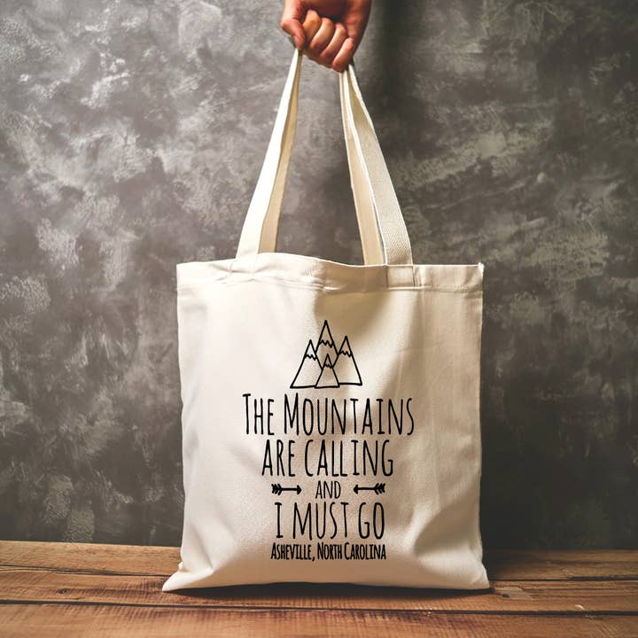 Bjergene kalder, Asheville NC - Lærred muleposer for engroshandel hos Moonlight Makers