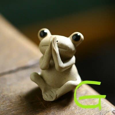 Gohobi （We cover U.S. import duties） - Wholesale Decorative Figurine - Gohobi Handmade Ceramic YiXing Clay Frog Ornament6