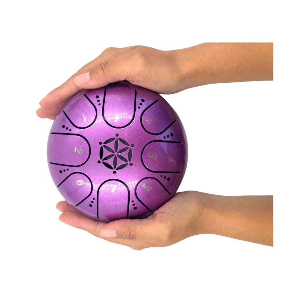 Earths Elements Wholesale - Vente Instruments de musique - Tambour à langue - 12cm, Fuchsia1