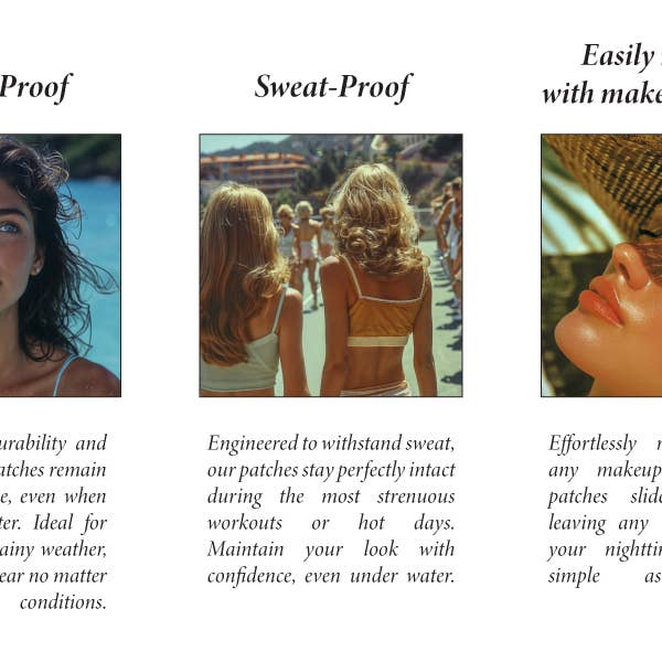 Fazit - Wholesale Temporary Tattoo - Fazit Makeup Patches Brown Faux Fake Freckles Face 7