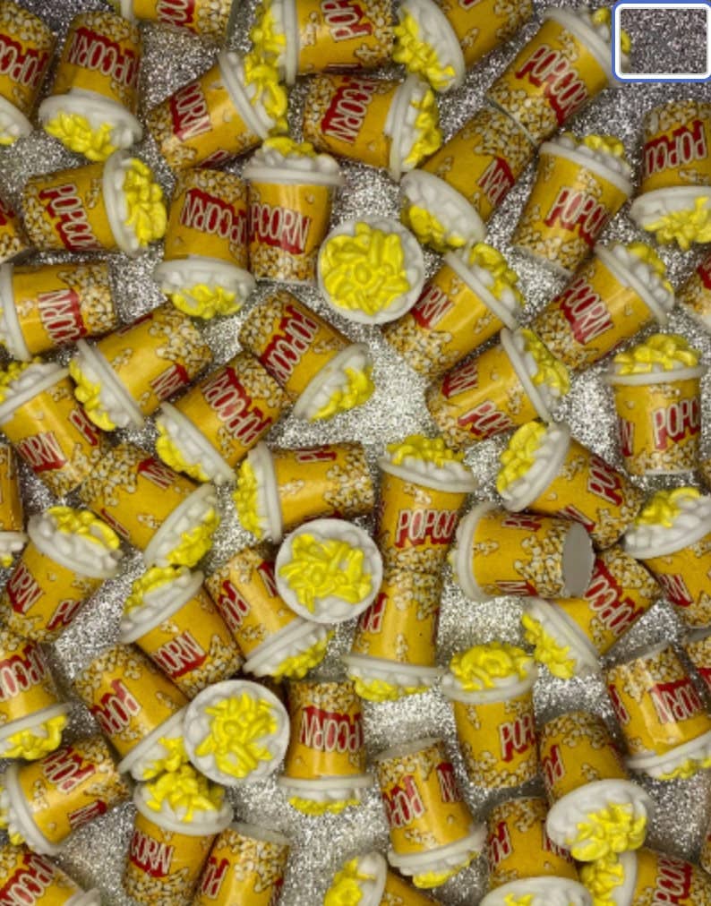 ASAP Craft Supplies - Wholesale Craft supplies - Popcorn Resin DIY Charms -5 pieces0