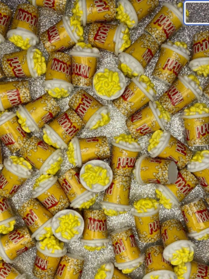 Popcorn Resin DIY Charms -5 pieces for wholesale by ASAP Craft Supplies