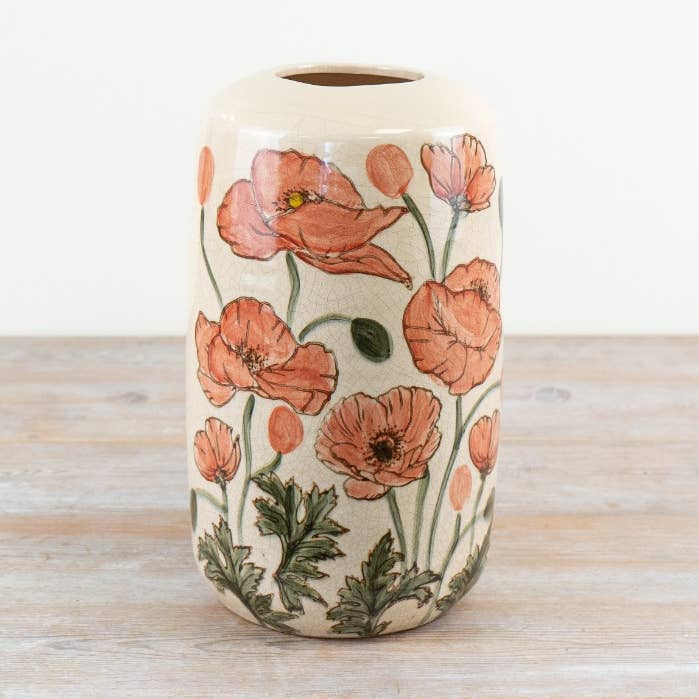 Vaso de Papoilas, 30,5 cm por atacado de Gainsborough Giftware x Portland Living