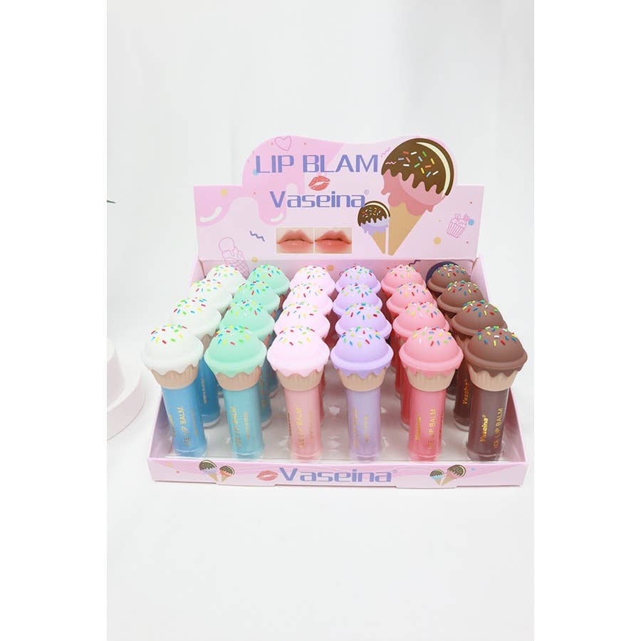 MIX COLOR Ice Cream Lip Balm  for wholesale on Faire4