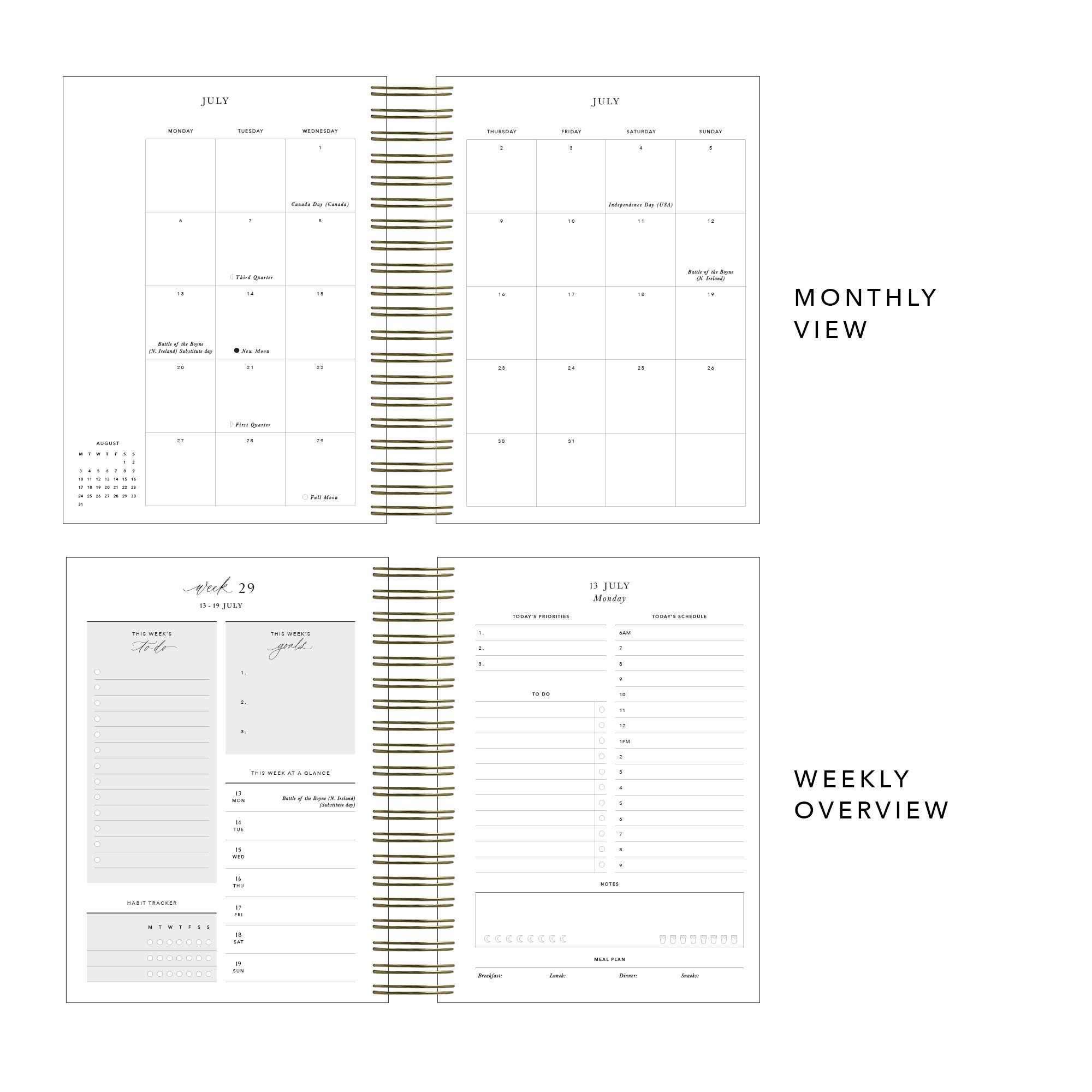 Blush And Gold - Wholesale Planner - 2026 Daily Planner - Sunset17