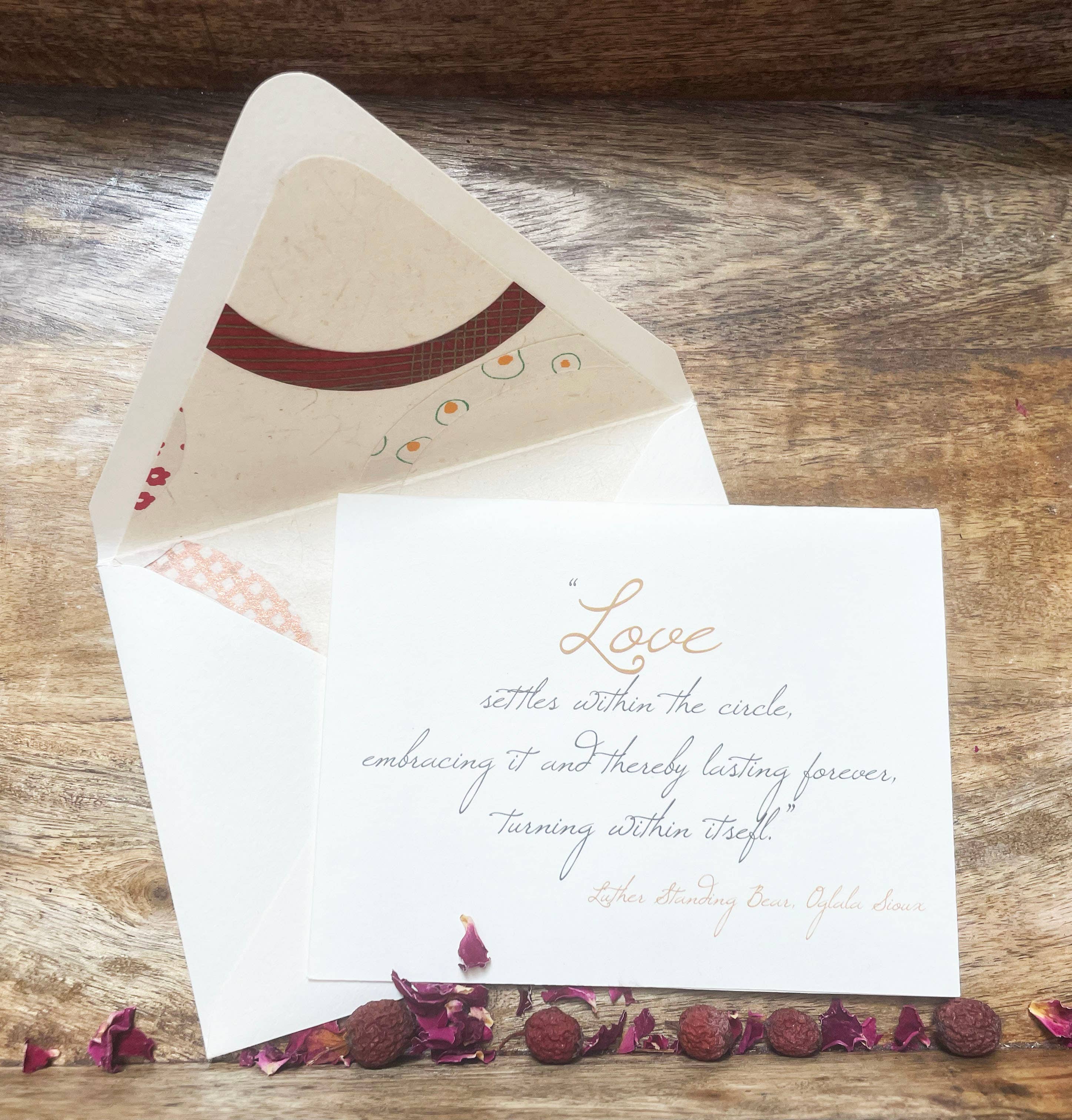 HeartedS2 - Wholesale Love Card - Luther Standing Bear - Wedding - Love2