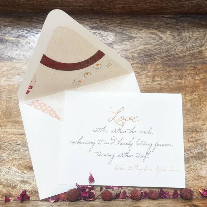 HeartedS2 - Wholesale Love Card - Luther Standing Bear - Wedding - Love2