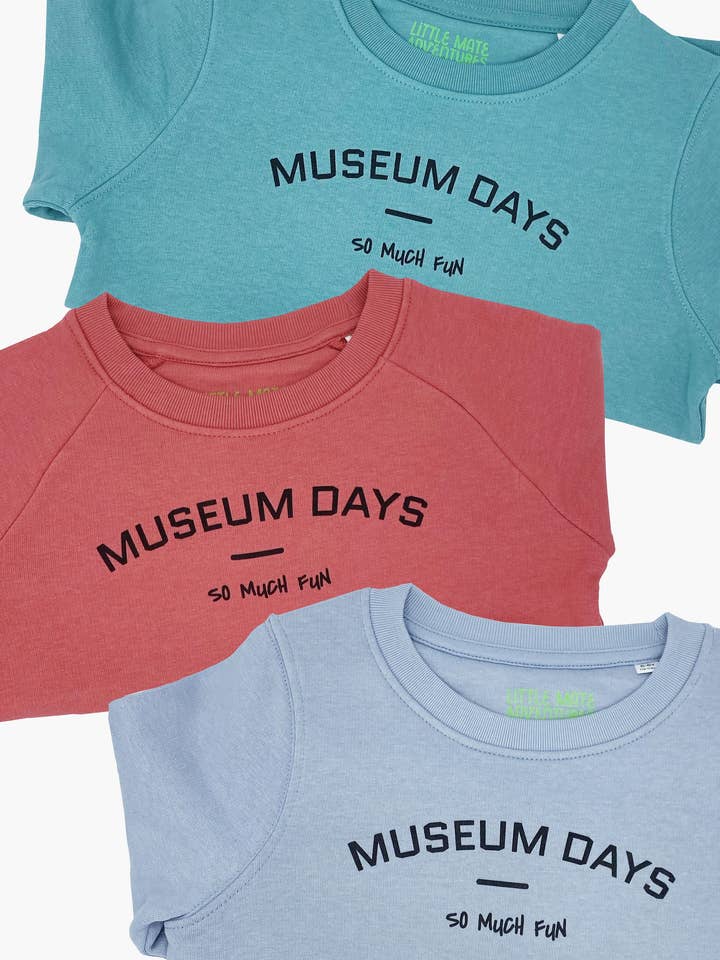 MUSEUM DAYS SO MUCH FUN - Felpa per neonati e bambini per la vendita all'ingrosso da parte di Little Mate Adventures
