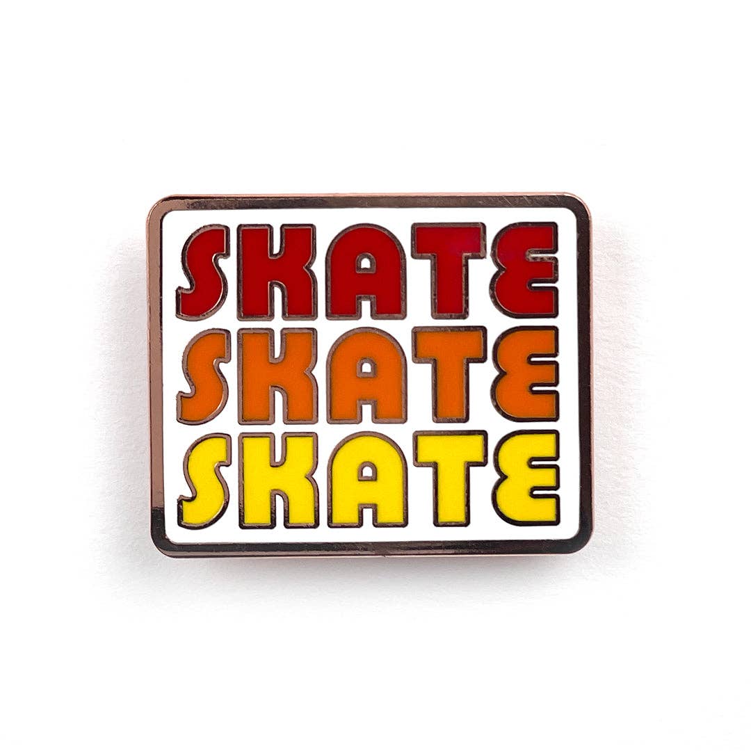 Smarty Pants Paper - Wholesale Lapel Pin/Button - Skate Skate Skate Pin