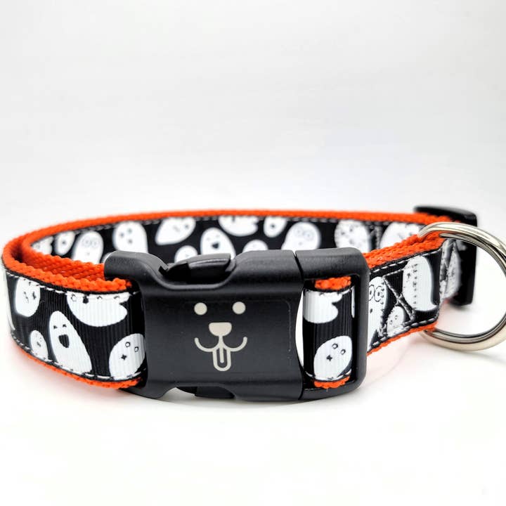 1" Glowing Ghost Collar for wholesale by Scuttlebutt's Boutique