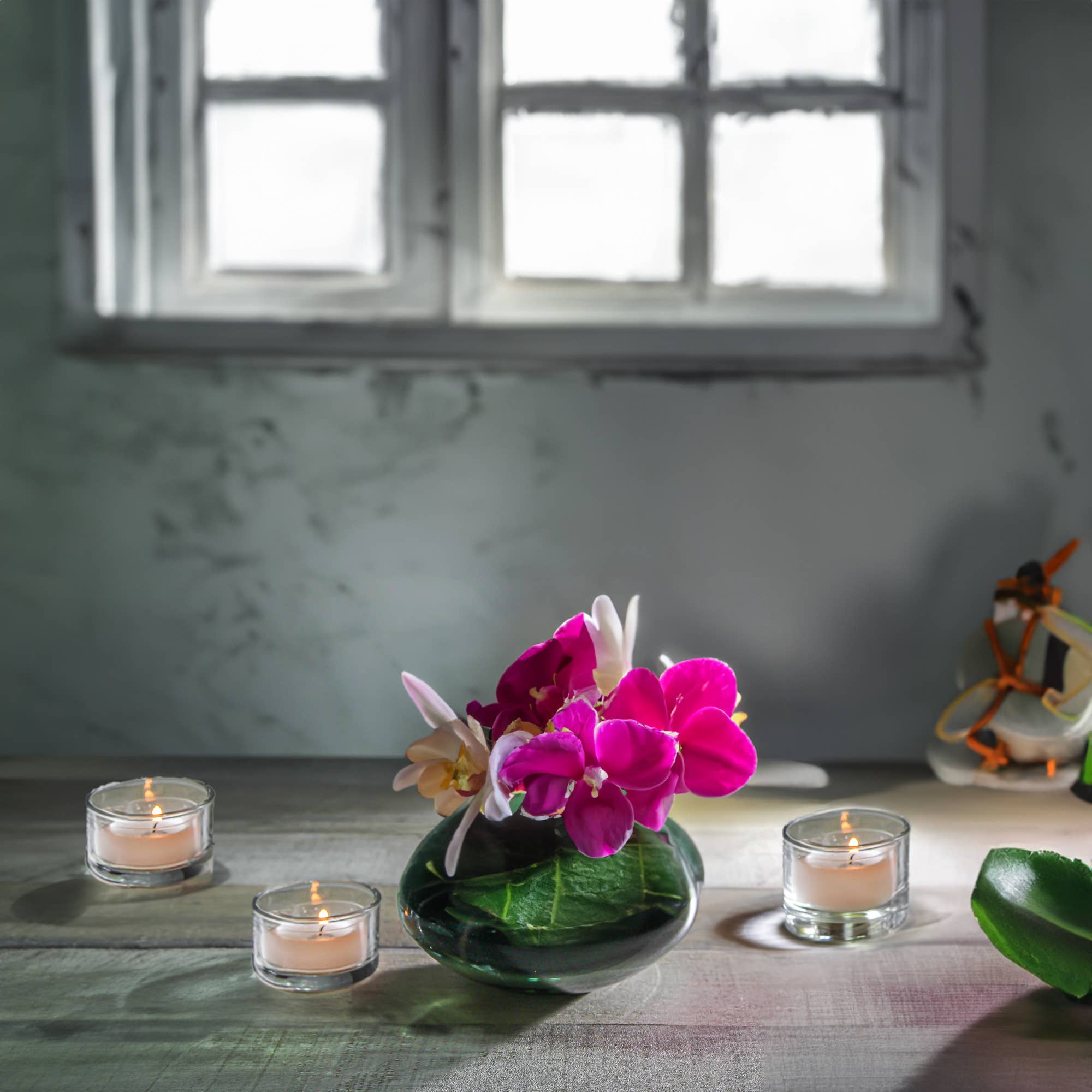 WGV International - Wholesale Candle Holder - WGV Clear Glass Tealight Candle Holder - 2" x 1.25"H9