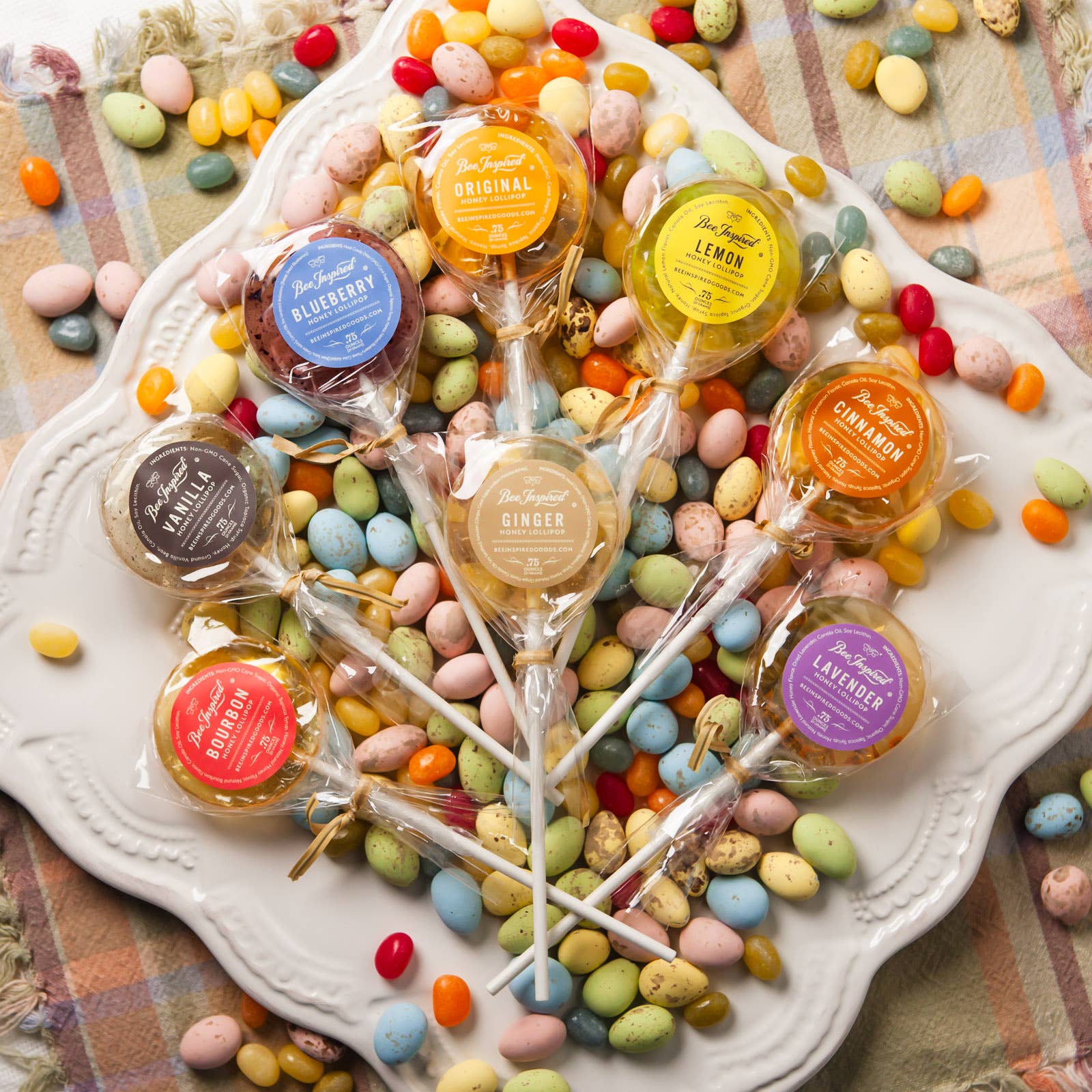 Bee Inspired - Wholesale Lollipop - Honey Lollipops - Handmade, Kosher Pops | Box of 5013