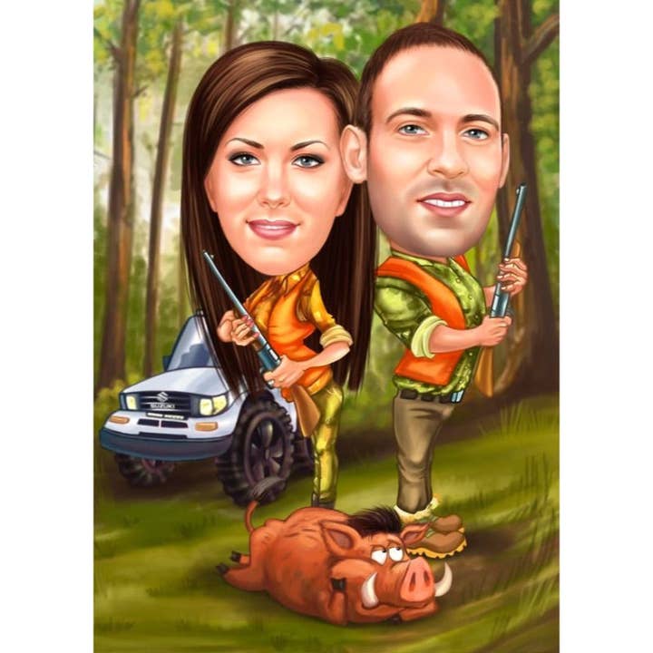 HUNTER LOVERS for wholesale by Caricature4You