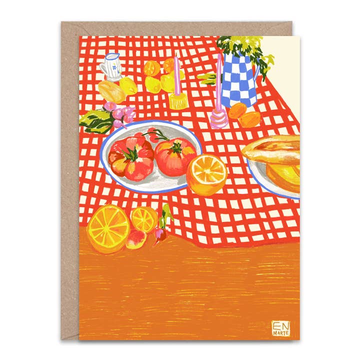 Tomater af En Marte Print A6 Hilsenkort for engroshandel hos The Hands