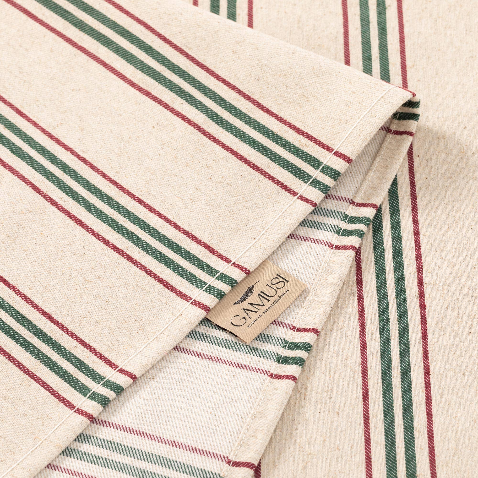 GAMUSI - Wholesale Tablecloth - BARDY soft linen Christmas jacquard tablecloth3