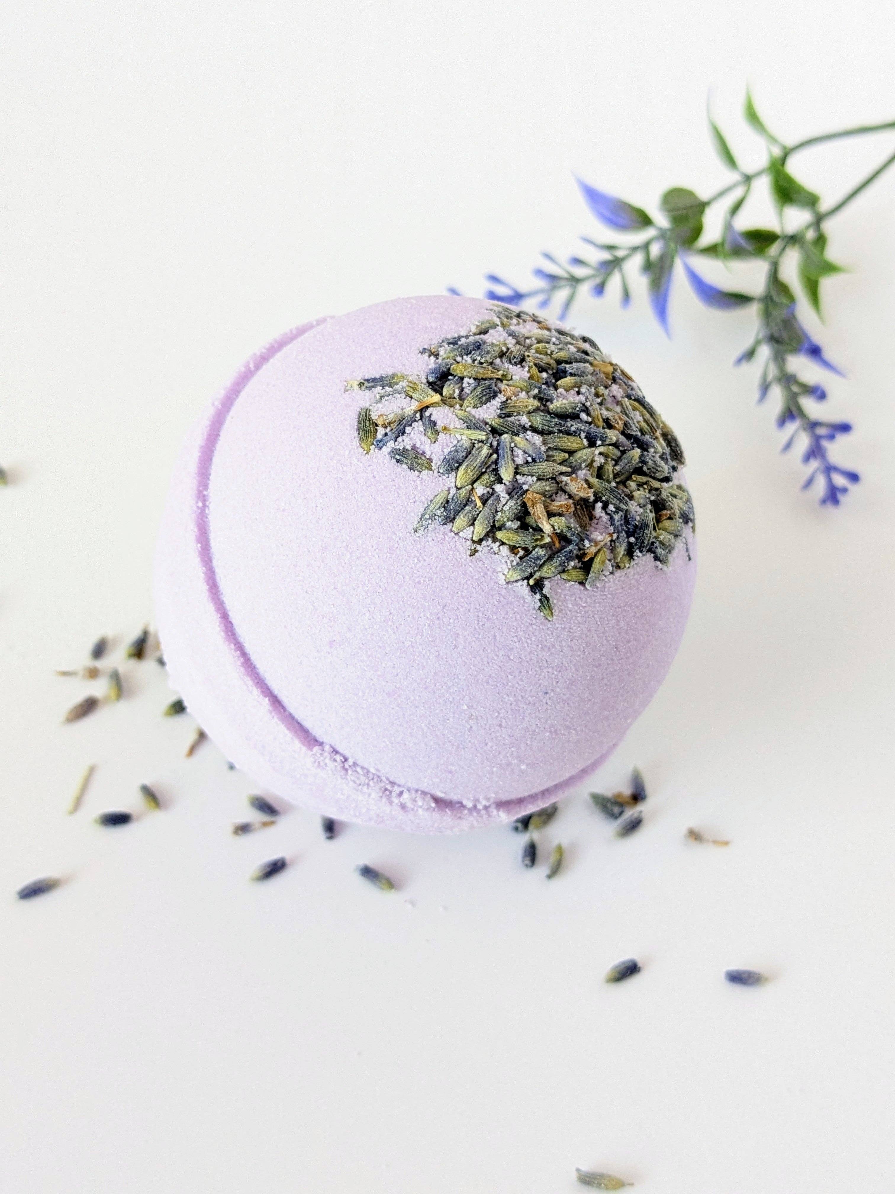 Beachy Bubbles Bath Co - Wholesale Bath Bomb/Fizz - Lavender & Cedar Bath Bomb