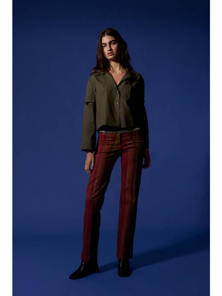 Virago Barcelona - Wholesale Button Down Shirt - Women's - MIA Shirt Khaki1