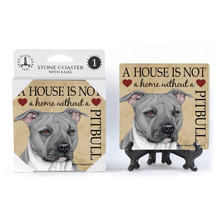 SJT Enterprises, Inc. – wholesale Underlägg – Pitbull (grå färg) - ett hus är inte en hemunderlägg.