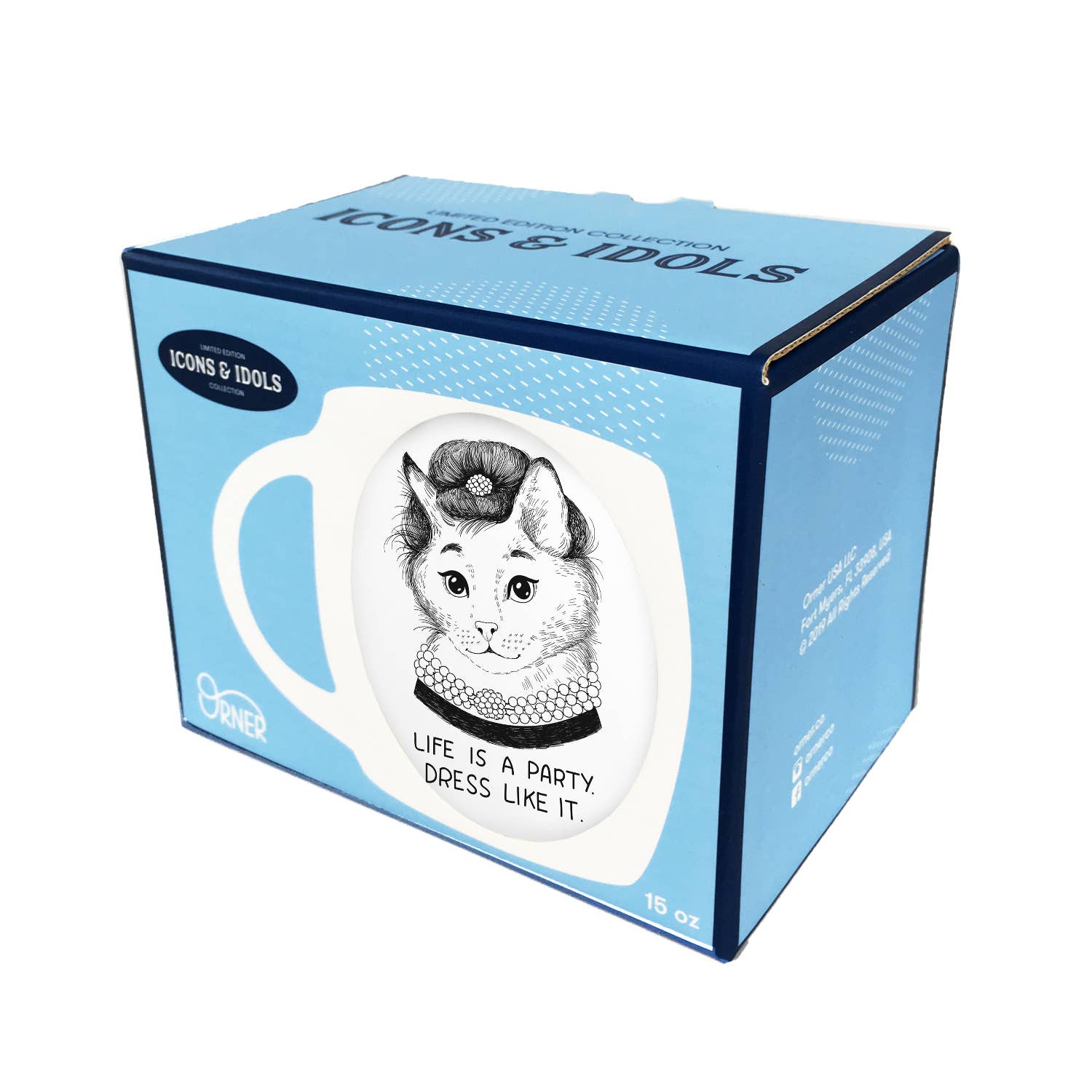 Orner & Co - Wholesale Coffee Mug - Audrey Hepburn Breakfast at Tiffany's Mug2