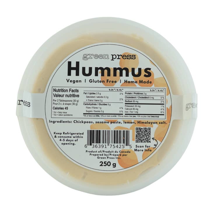 Dip - Hummus - 250g for wholesale by greenpress