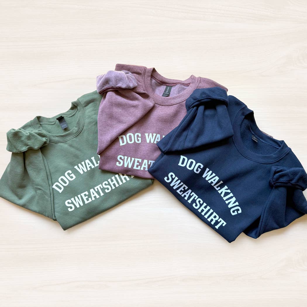 Poppy & Lou - Wholesale Graphic Sweatshirt - Women's - Dog Walking Sweatshirt - NEW colors!3