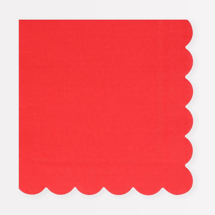 Berry Red Large Napkins for wholesale by Meri Meri