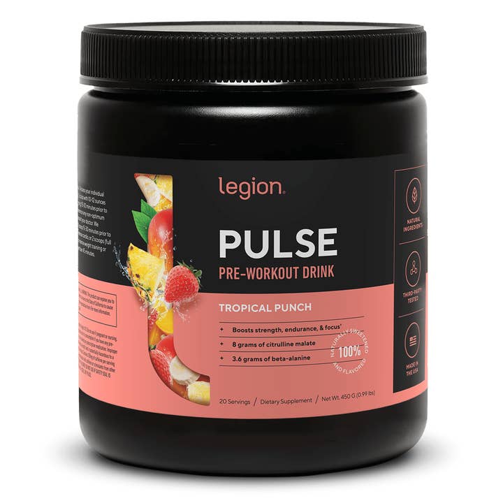 Pulse Pre Workout - (Tropical Punch) 20 Serv for wholesale by Legion Athletics, Inc.