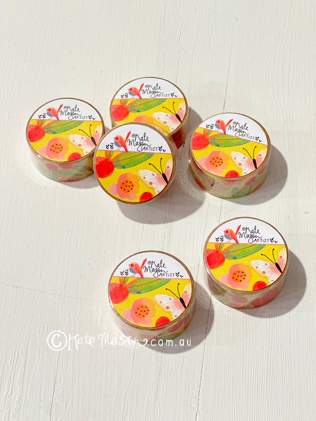 Kate Mason Artist - Wholesale Washi-tape - WASHI TAPE met bloemenprint in de lente1