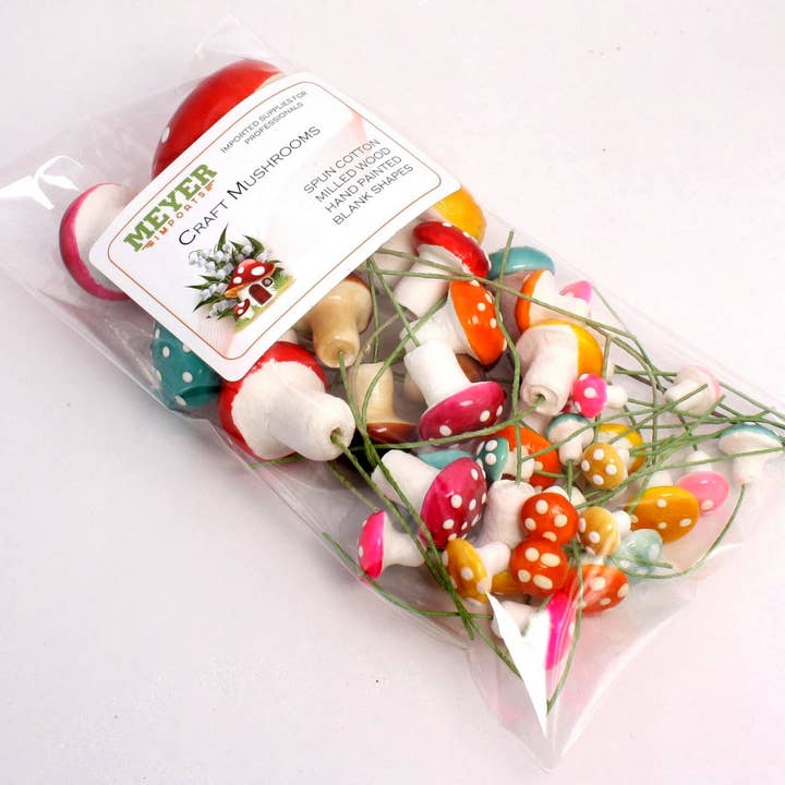 Meyer Imports - Wholesale Decorative Tabletop Object - Mushrooms - Spring Colors - 39 Piece Set! 218-01745