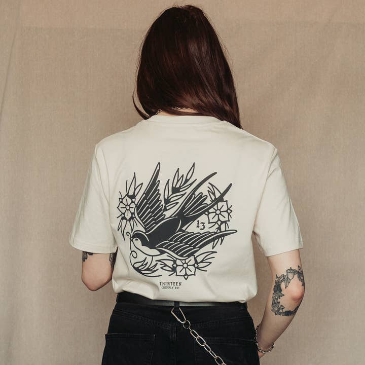 Thirteen Supply Co – wholesale Screen printed t-shirt – Women′s – STEADFAST - SHORT SLEEVE UNISEX T-SHIRT4