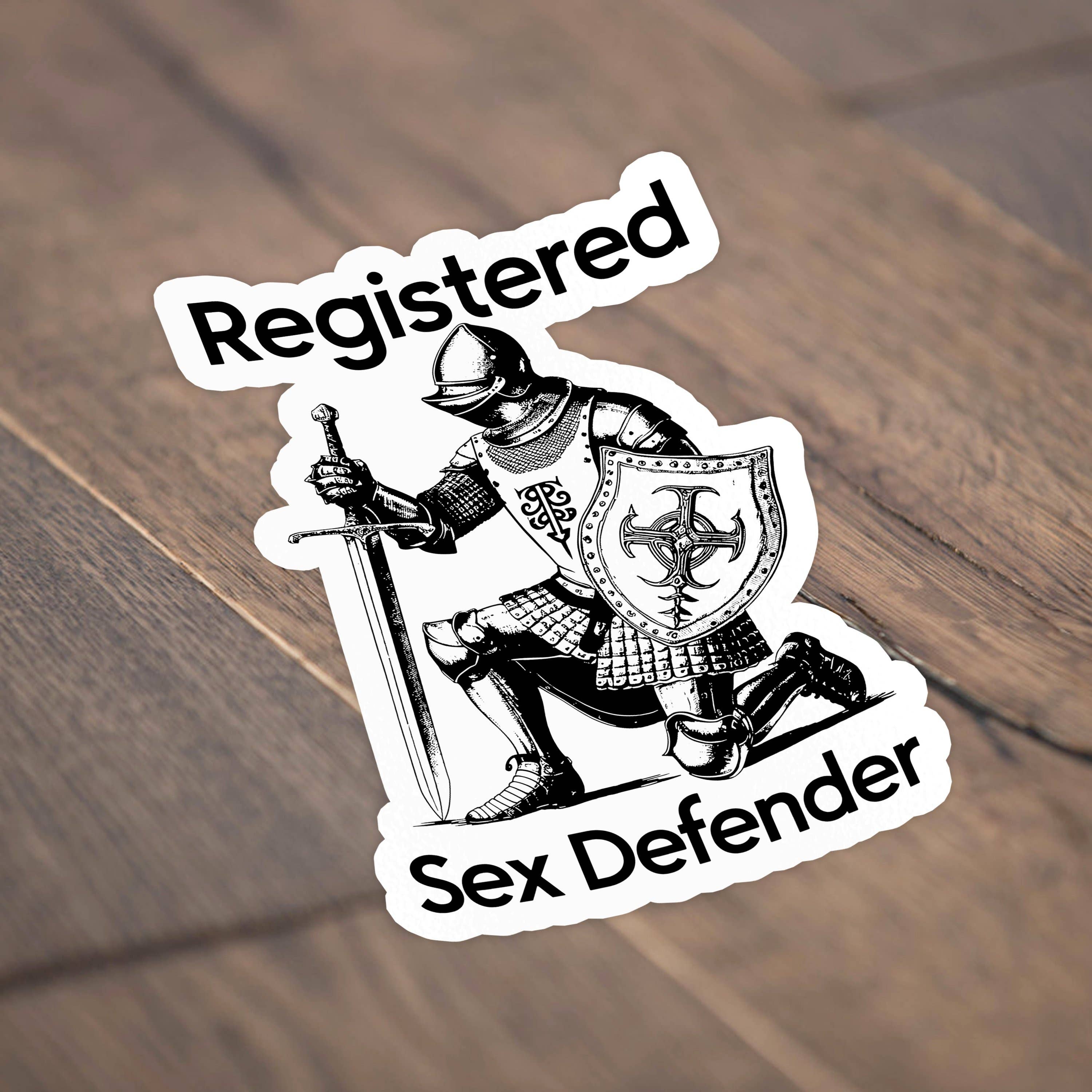 Sticker Bull - Wholesale Sticker - Registered Sex Defender Funny Waterproof Vinyl Sticker3