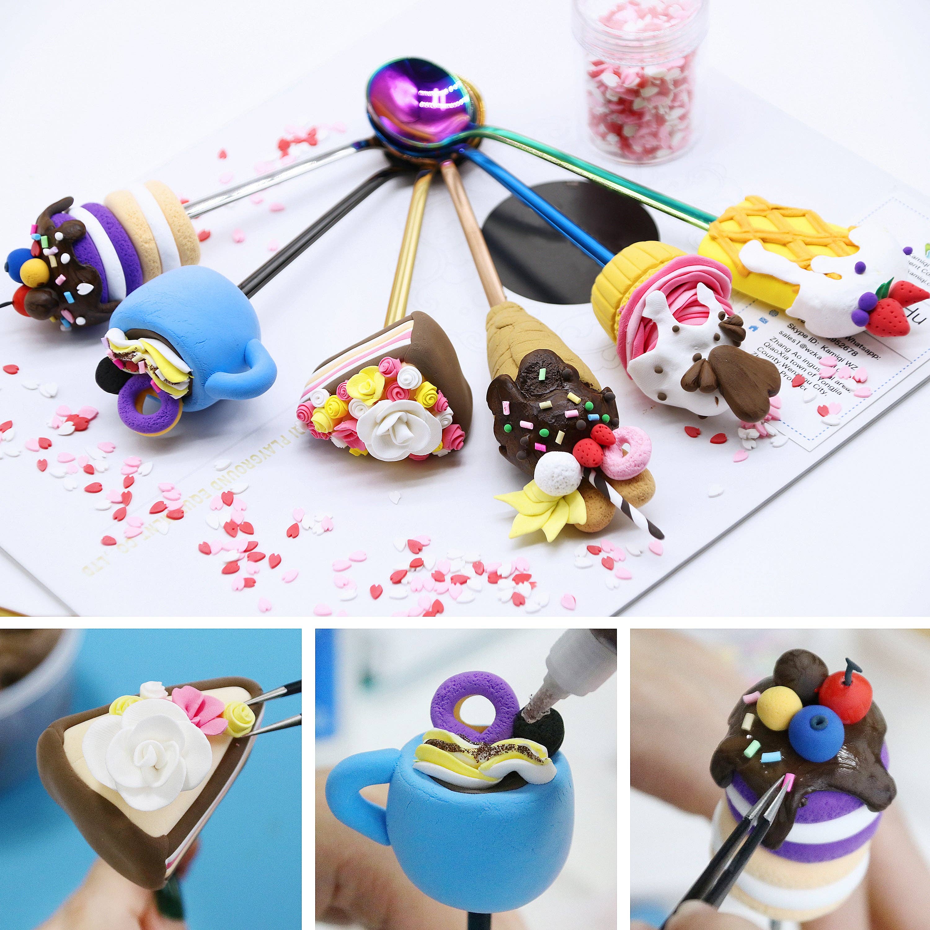 Genova Industrial Products - Venta al por mayor Kit de manualidades - Arcilla de modelar Pink Air Dry4