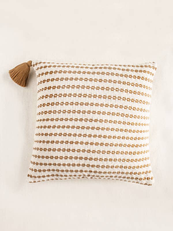 Handwoven Copper Cadena Pillow for wholesale by Lula Mena