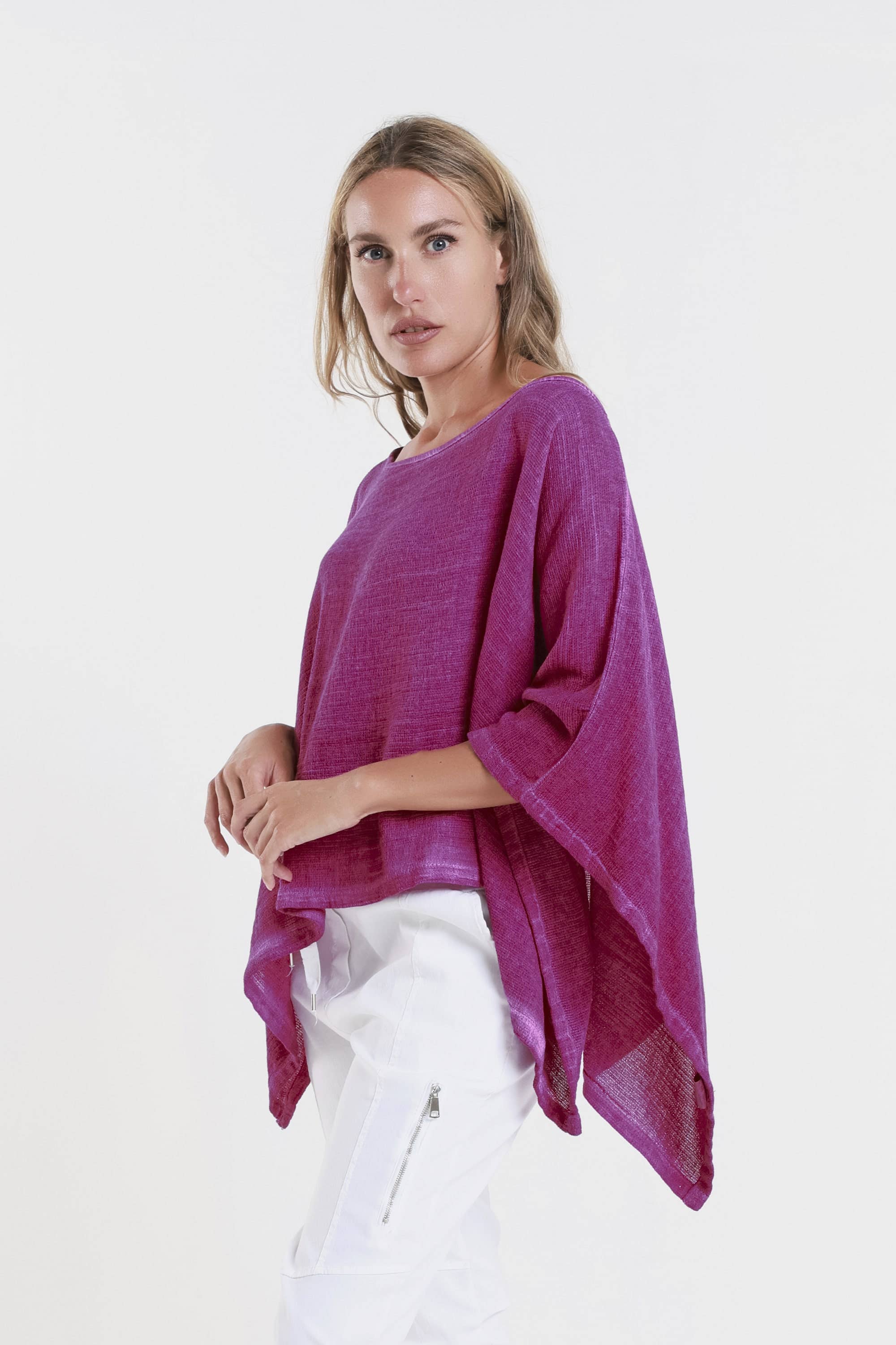 TINA Stephens Italy/Tees By Tina – Großhandel Poncho – Damen – Gewebter Poncho aus Leah (BQ168)14