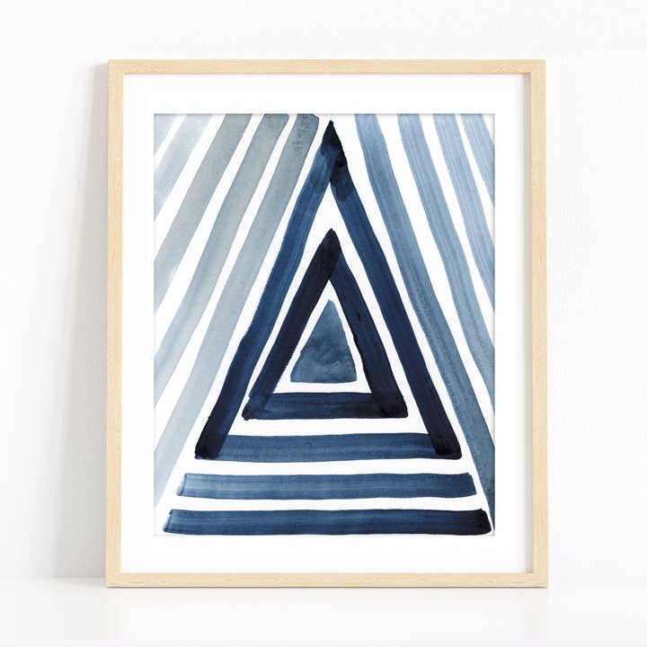 „Indigo-driehoek” voor wholesale door Rachel Brown Art