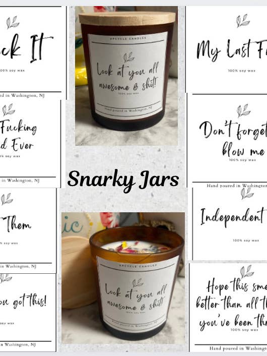 Bocaux Sarcastiques pour la vente par Up Cycle Candles