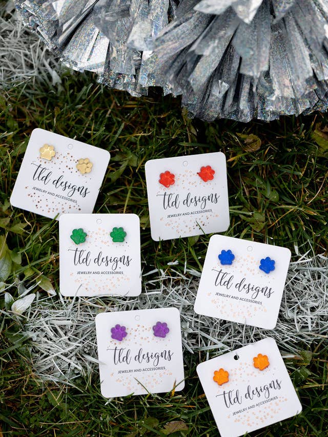 Paw studs for wholesale by TLD Designs