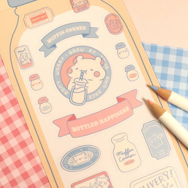 Studio Enon - Wholesale Sticker - Classic Milk Sticker Sheet1