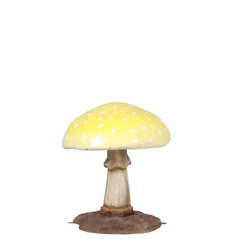 LM Treasures - Wholesale Outdoor Ornament/Decor - Medium Yellow Mushroom Over Sized Statue0
