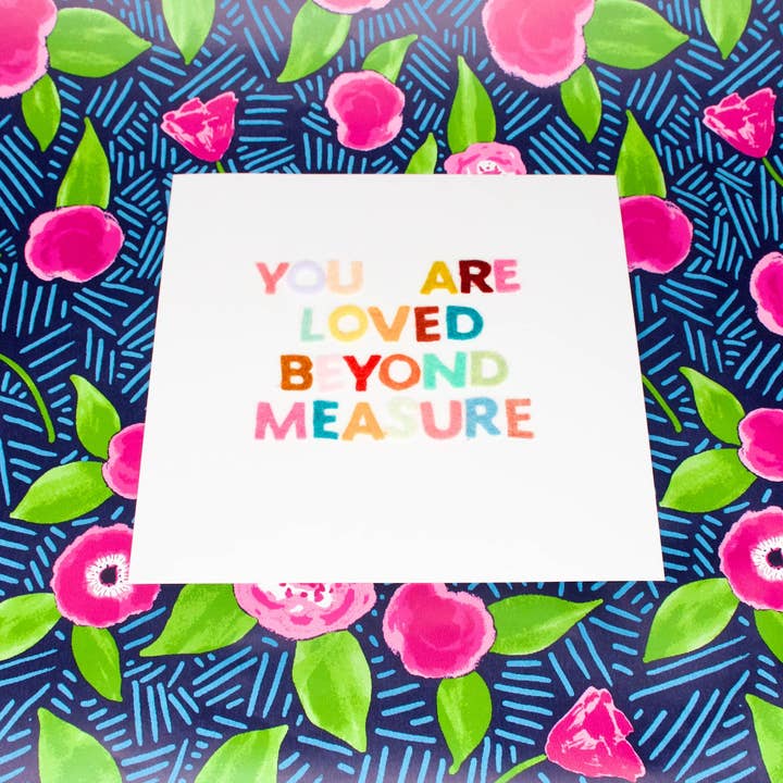 Du är älskade filtbrev för wholesale av Rachael Mayer Art