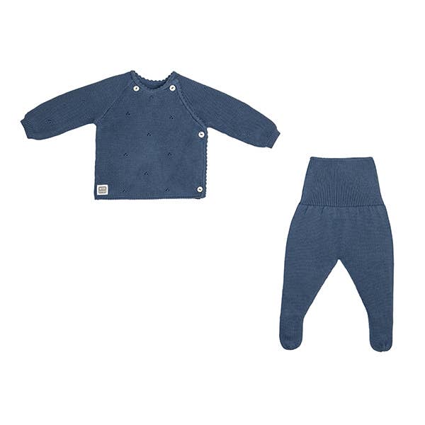 Azulon Kyr Baby Set Blue 100% Cotton for wholesale on Faire2