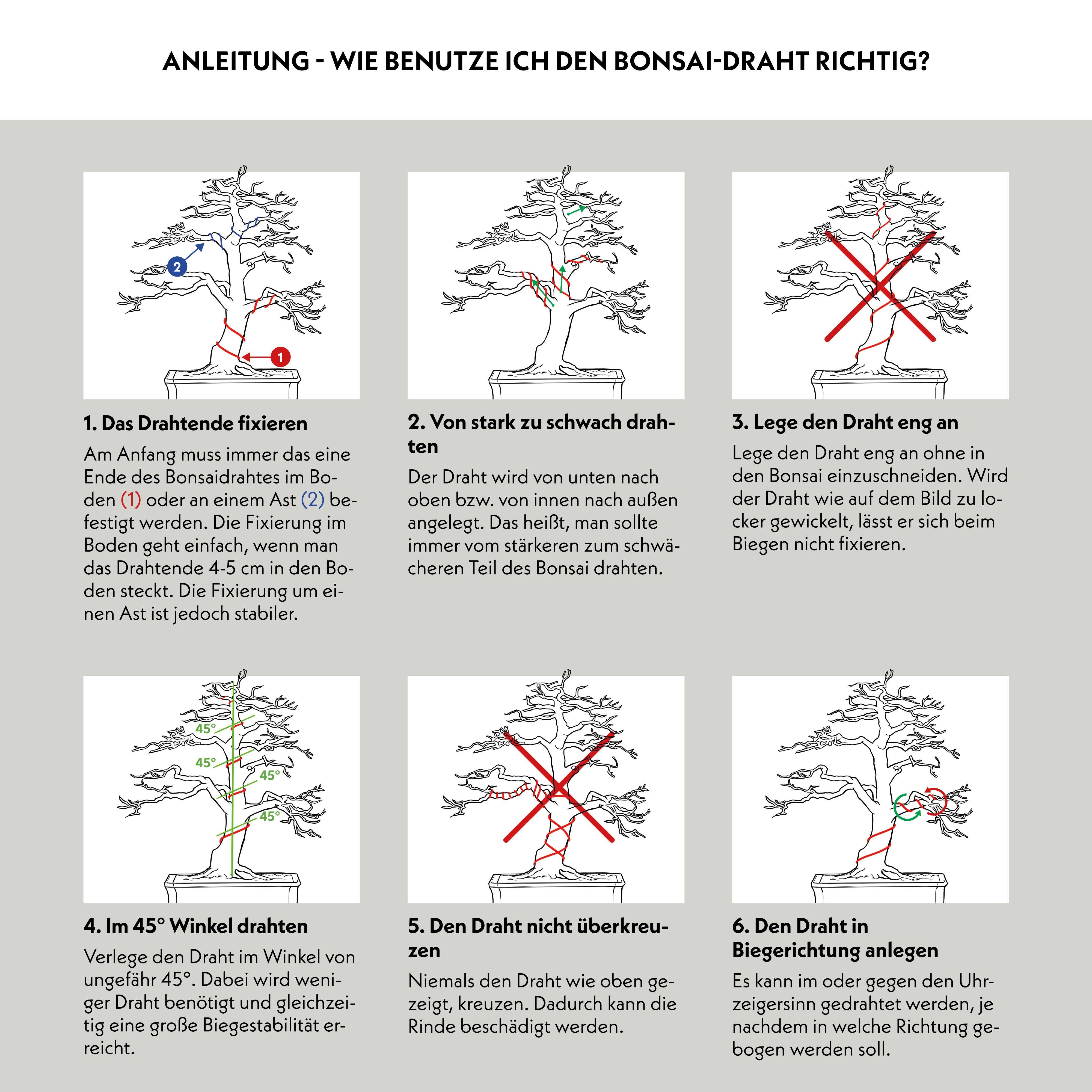 Vendix GmbH - Wholesale Garden Tool - HappySeed 10m Anodized Aluminum Bonsai Wire, Black7