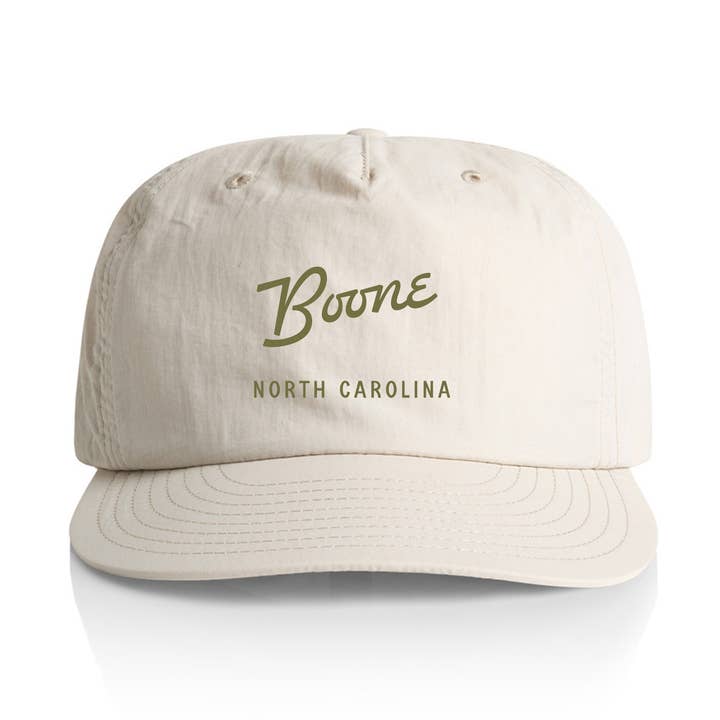 Custom Script City Nylon Hat | Off-White Name Drop Hat for wholesale by Endless August Supply Co.