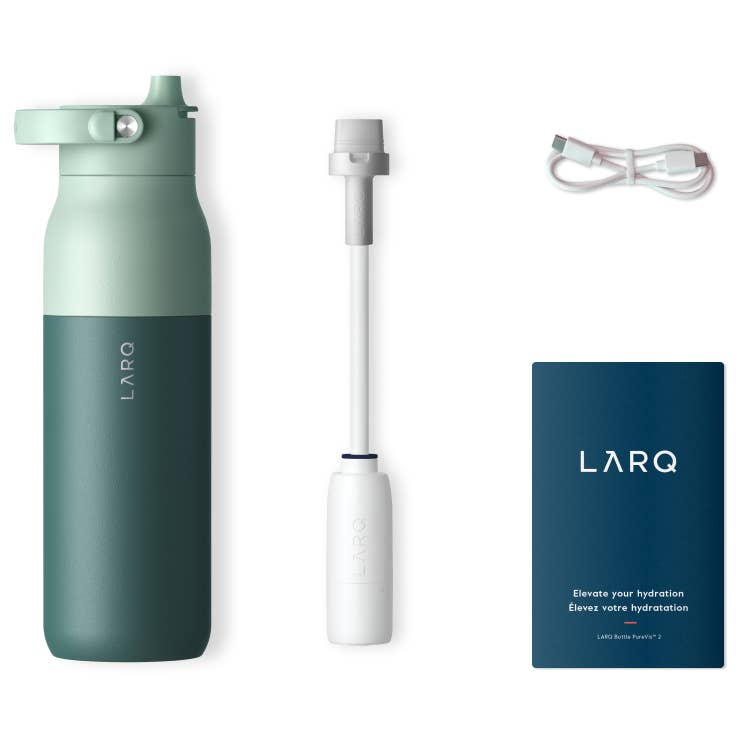 LARQ - Wholesale Water Bottle - LARQ PureVis2 23oz - Smart Water Bottle - Eucalyptus Green5
