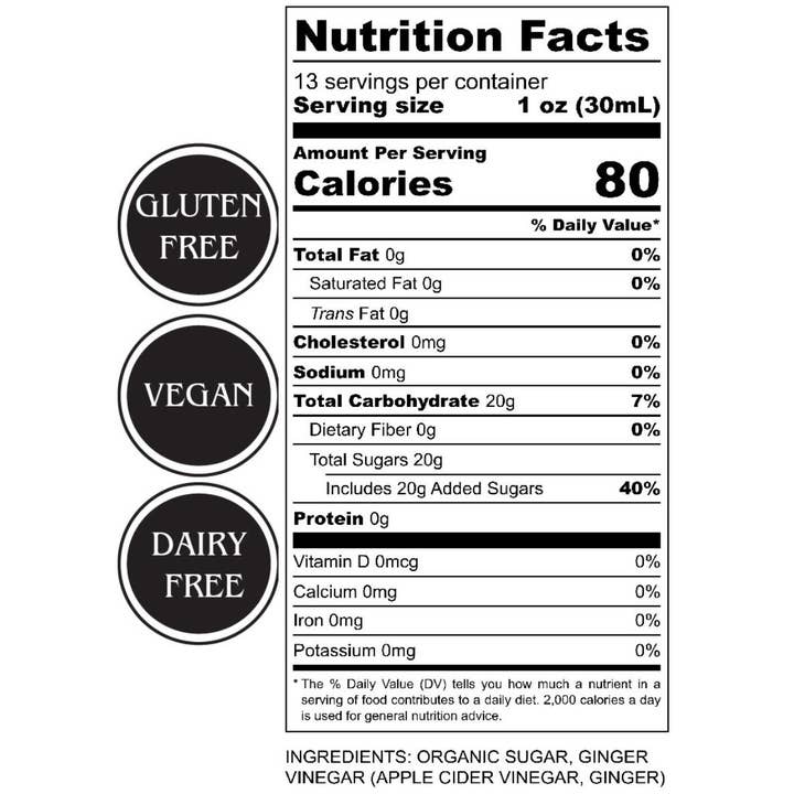 Tait Farm Foods - Vente Mélange/sirop pour cocktails - Gingembre Arbuste1