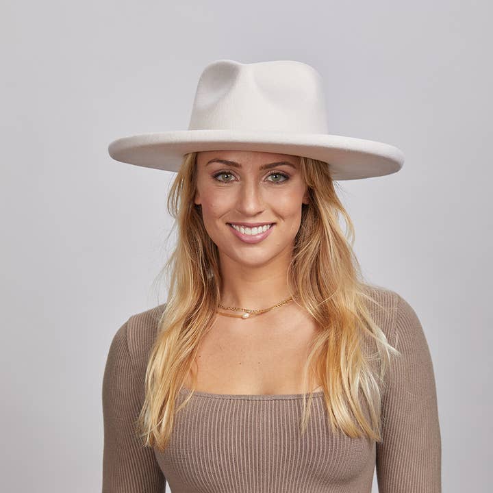 American Hat Makers – wholesale Fedora - Unisex – Pencil Rim Ullfilt Fedora Hatt - Stil Hudson