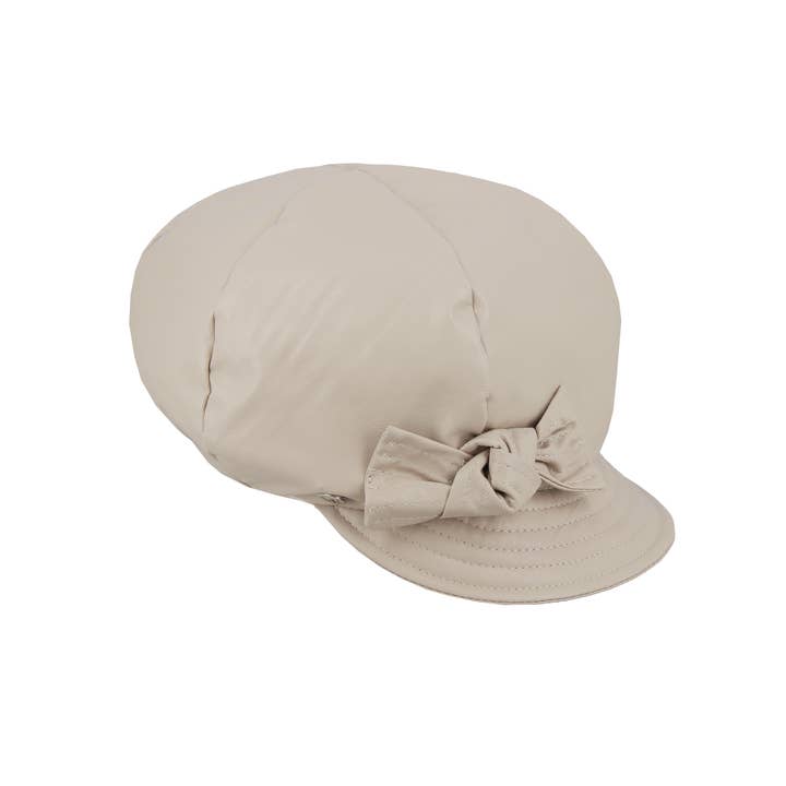 Beige Kappe mit Zierschleife - 2E233 für den Großhandel auf Faire