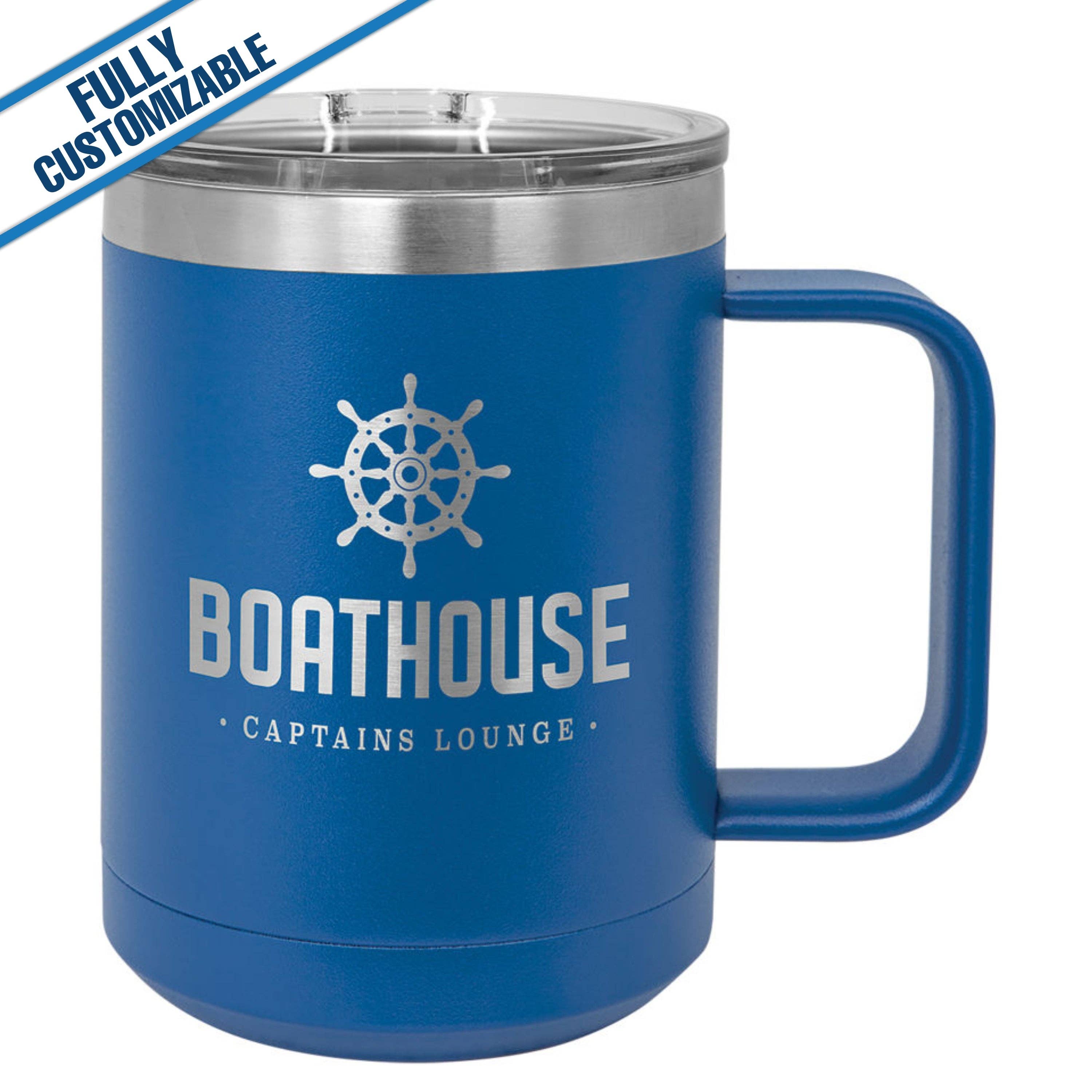 GiftWorksPlus - Vente Gourde/bouteille isotherme - 15 oz. Mug de voyage gravé entièrement personnalisable3